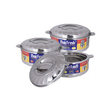 Load image into Gallery viewer, Max Fresh 3pcs Stainless Steel Food Warmer Set