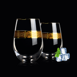 Load image into Gallery viewer, Stylish La Medusa Luxe Gold Tumbler Glasses - Set of 4