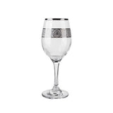 Load image into Gallery viewer, La Medusa Stylish &amp; Luxe Design Set/4 Wine Goblet Drinking Glasses Silver