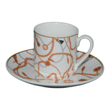 Load image into Gallery viewer, Valentina Designer Inspired 12-Piece Espresso Cup &amp; Saucer with Gift Box