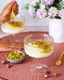 Load image into Gallery viewer, Art Deco Rainbow Embossed Clear Dessert Bowls Set Of 4 with Gold Rim