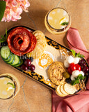 Load image into Gallery viewer, Dine in Grandeur: Medusa Luxe Gold Oval Platter/Biscuit Tray