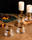 Load image into Gallery viewer, Sip in Style: Medusa Luxe Gold Scotch Drinking Glasses 400ml