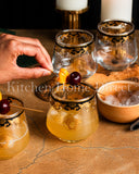 Load image into Gallery viewer, Sip in Style: Medusa Luxe Gold Scotch Drinking Glasses 400ml