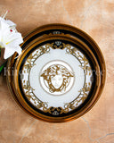 Load image into Gallery viewer, Medusa Luxe Home Decoration Set of 2 Round Trays – Elevate Your Kitchen with Elegance