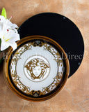 Load image into Gallery viewer, Medusa Luxe Home Decoration Set of 2 Round Trays – Elevate Your Kitchen with Elegance