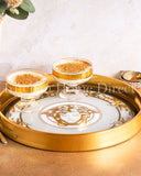 Load image into Gallery viewer, Medusa Luxe Home Decoration Set of 2 Round Trays – Elevate Your Kitchen with Elegance