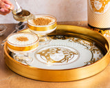 Load image into Gallery viewer, Medusa Luxe Home Decoration Set of 2 Round Trays – Elevate Your Kitchen with Elegance