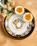 Load image into Gallery viewer, Medusa Luxe Home Decoration Set of 2 Round Trays – Elevate Your Kitchen with Elegance