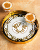 Load image into Gallery viewer, Medusa Luxe Home Decoration Set of 2 Round Trays – Elevate Your Kitchen with Elegance