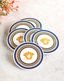 Load image into Gallery viewer, Capri Blue Medusa Mediterranean 6-Piece Coaster Set with Gift Box