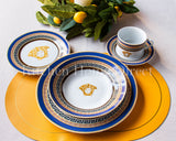 Load image into Gallery viewer, Capri Blue Medusa Mediterranean 20-Piece Dinner Set with Gift Box