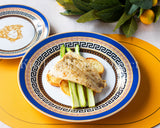 Load image into Gallery viewer, Capri Blue Medusa Mediterranean 20-Piece Dinner Set with Gift Box