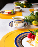 Load image into Gallery viewer, Capri Blue Medusa Mediterranean 20-Piece Dinner Set with Gift Box