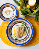 Load image into Gallery viewer, Capri Blue Medusa Mediterranean 20-Piece Dinner Set with Gift Box