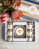 Load image into Gallery viewer, Capri Blue Medusa Mediterranean 12-Piece Espresso Cup and Saucer Set