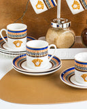 Load image into Gallery viewer, Capri Blue Medusa Mediterranean 12-Piece Espresso Cup and Saucer Set