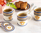 Load image into Gallery viewer, Capri Blue Medusa Mediterranean 6-Piece Mug Set with Gift Box