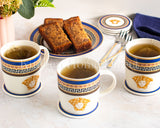 Load image into Gallery viewer, Capri Blue Medusa Mediterranean 6-Piece Mug Set with Gift Box