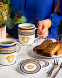 Load image into Gallery viewer, Capri Blue Medusa Mediterranean 6-Piece Mug Set with Gift Box