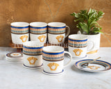 Load image into Gallery viewer, Capri Blue Medusa Mediterranean 6-Piece Mug Set with Gift Box