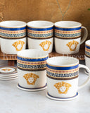 Load image into Gallery viewer, Capri Blue Medusa Mediterranean 6-Piece Mug Set with Gift Box