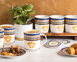 Load image into Gallery viewer, Capri Blue Medusa Mediterranean 6-Piece Mug Set with Gift Box