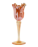 Load image into Gallery viewer, Warm Glow – Venezia Handmade Italian Murano Glass Candle Holder (Peach).