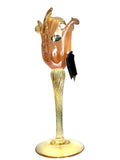 Load image into Gallery viewer, Warm Glow – Venezia Handmade Italian Murano Glass Candle Holder (Peach).