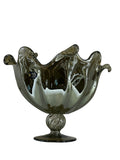 Load image into Gallery viewer, Venezia Handmade Italian Murano Large Glass Fruit Bowl – Timeless Grey.