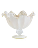 Load image into Gallery viewer, Sophistication in Every Detail – Venezia Handmade Italian Murano Glassware Large Fruit Bowl (Ivory)