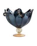 Load image into Gallery viewer, Italian Artistry In Every Detail: Large Venezia Handmade Italian Murano Glass Fruit Bowl- Oil Colored.