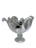 Load image into Gallery viewer, Venezia Handmade Italian Murano Glass Fruit Bowl – Perla White Grandeur.