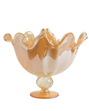 Load image into Gallery viewer, Honey Colored Venezia Handmade Italian Murano Glass Medium Fruit Bowl- Warm Up with Honey Hues.