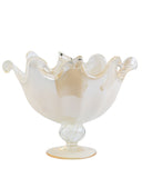 Load image into Gallery viewer, Elegance in Simplicity – Venezia Handmade Italian Murano Glass Medium Fruit Bowl (Ivory)