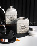 Load image into Gallery viewer, Florentina Embossed Set of Three Canister Set for Sugar, Tea and Coffee