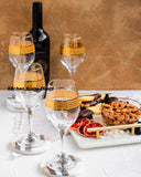 Load image into Gallery viewer, Stylish La Medusa Luxe Gold Wine Goblets - Set of 4