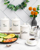 Load image into Gallery viewer, Vintage Home Rustic Set of three Sugar, Tea and Coffee Canister Set