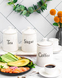 Load image into Gallery viewer, Vintage Home Rustic Set of three Sugar, Tea and Coffee Canister Set