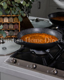 Load image into Gallery viewer, Florence Cookware Non-Stick Black Wok 32cm 5L with Marble Interior and Glass Lid.