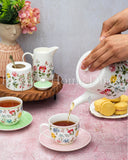 Load image into Gallery viewer, Unleash Timeless Elegance: The Botanical Floral European Inspired Tea Pot, Sugar and Creamer Set