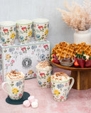 Load image into Gallery viewer, 15% Off- European inspired Botanical Garden Floral Collection Set of 6 Mugs