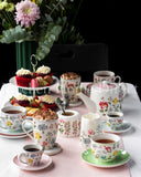 Load image into Gallery viewer, 15% Off- European Inspired Botanical Garden Floral Collection 12-Piece Espresso Set