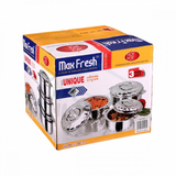 Load image into Gallery viewer, Max Fresh 3pcs Stainless Steel Food Warmer Set