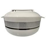 Load image into Gallery viewer, Sparkle 3.5L Food Warmer - White &amp; Silver Elegance