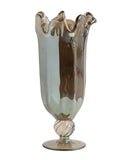 Load image into Gallery viewer, Venezia Handmade Italian Murano Large Glass Vaso – Timeless Grey Elegance.