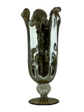 Load image into Gallery viewer, Venezia Handmade Italian Murano Large Glass Vaso – Timeless Grey Elegance.