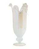 Load image into Gallery viewer, Timeless Elegance – Venezia Handmade Italian Murano Glass Large Vaso (Ivory)