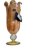 Load image into Gallery viewer, A Touch of Italian Romance – Venezia Handmade Italian Murano Glass Large Vaso (Peach).