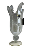 Load image into Gallery viewer, Venezia Handmade Italian Murano Glass Large Vaso – Pearl White Elegance.